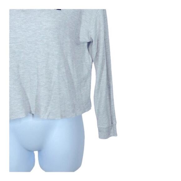 Tommy Hilfiger Sport Crop Quarter-Zip Waffle Knit Pullover Medium - Picture 4 of 11